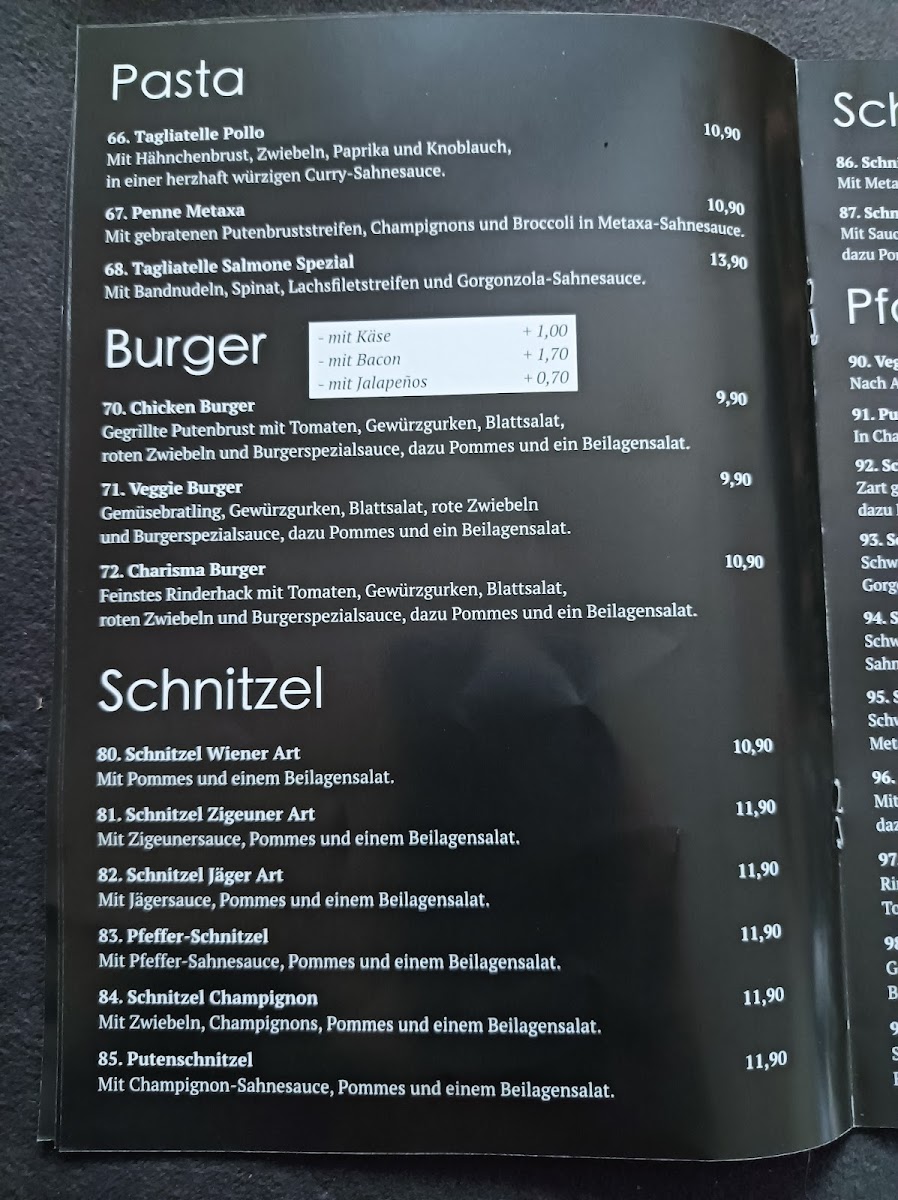Menu Charisma-10
